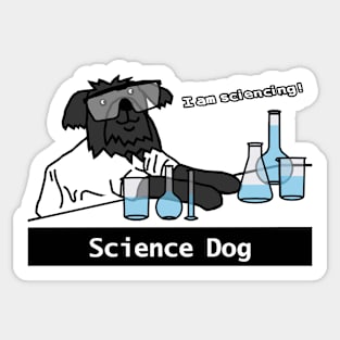 Science Dog Sticker